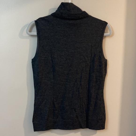 Lafayette 148 New York 100% wool sleeveless turtleneck sweater - Picture 6 of 6